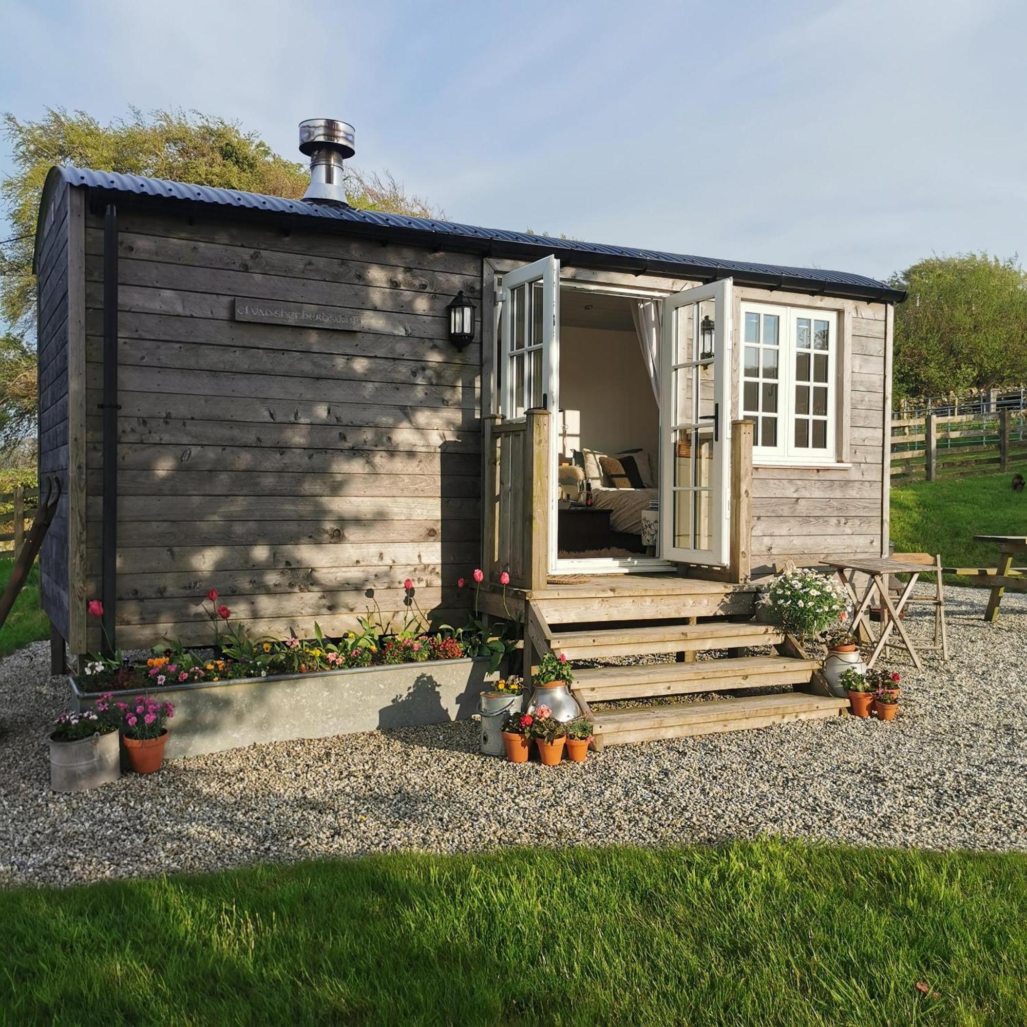 Elvan Farm Shepherd'S Hut Villa Exeter Exterior foto